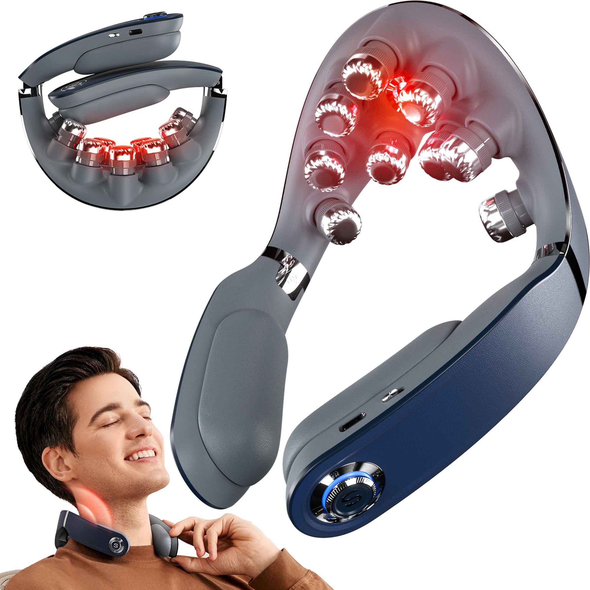 SKG G7 PRO-FOLD Foldable Neck Massager with Gentle Warm Function