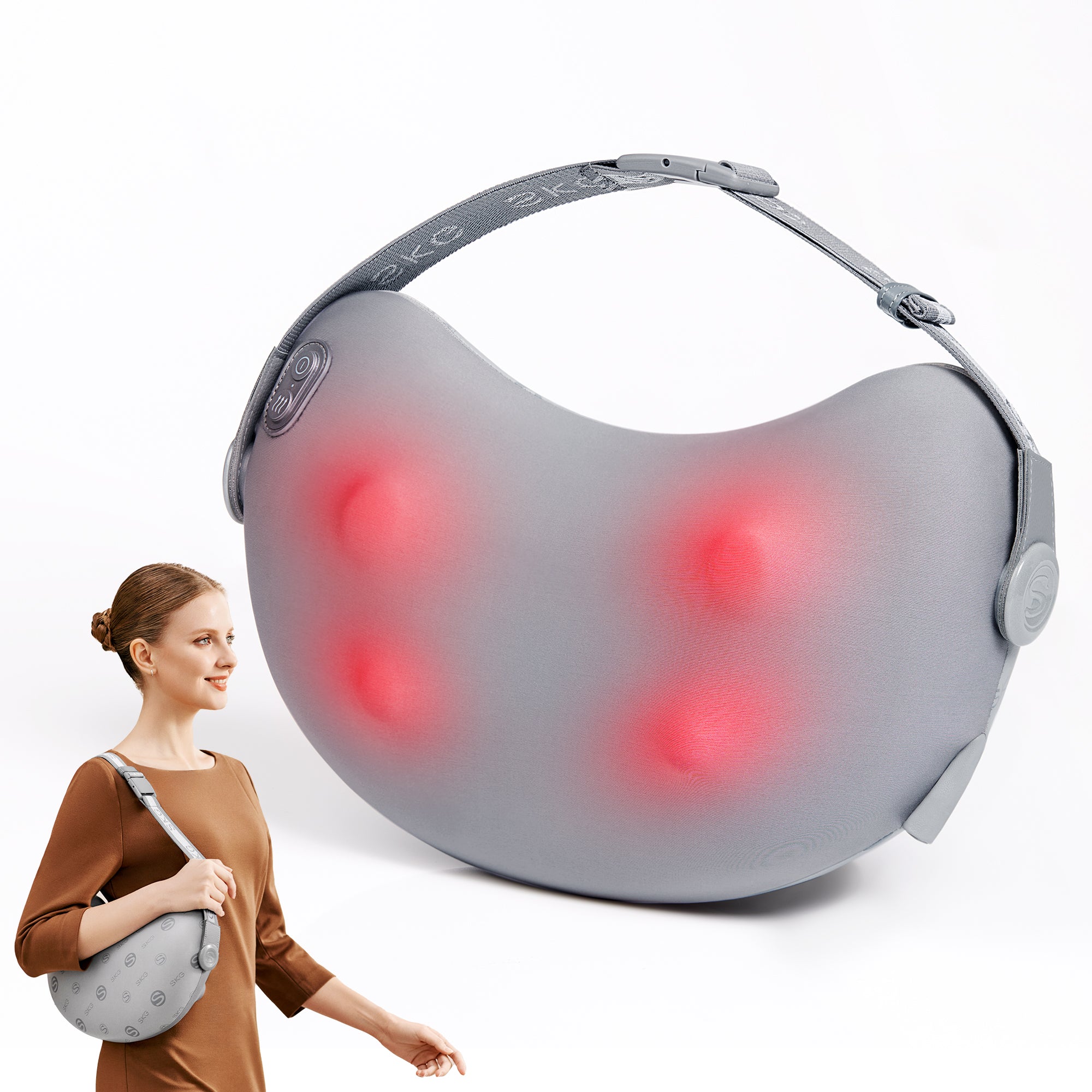 SKG T1-2 Pro Shiatsu Back Massager with Heat