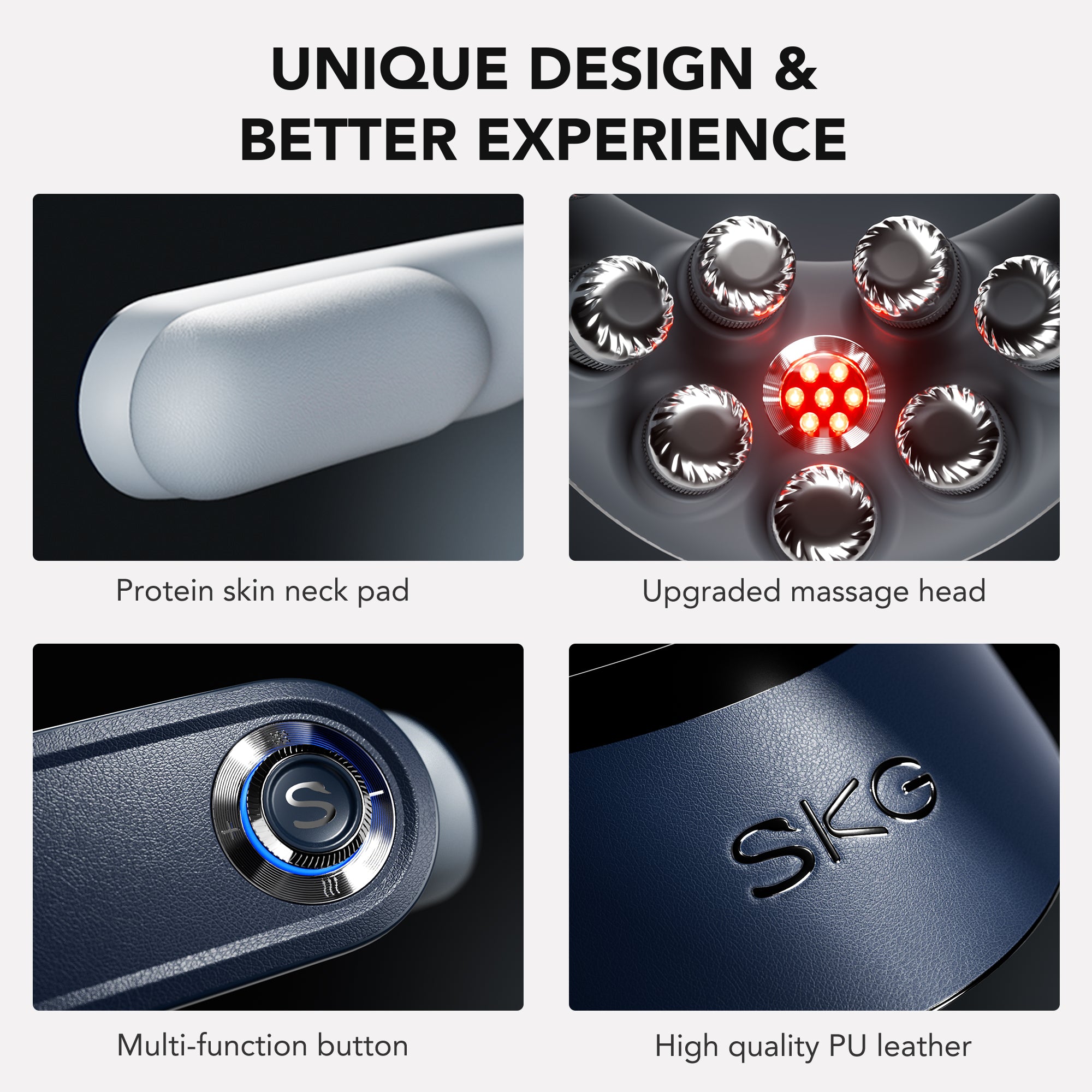SKG G7 PRO-FOLD Foldable Neck Massager with Gentle Warm Function