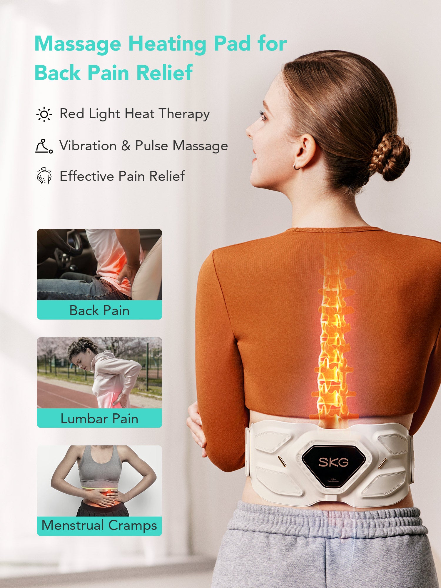 SKG W9 Pro Lower Back Massager