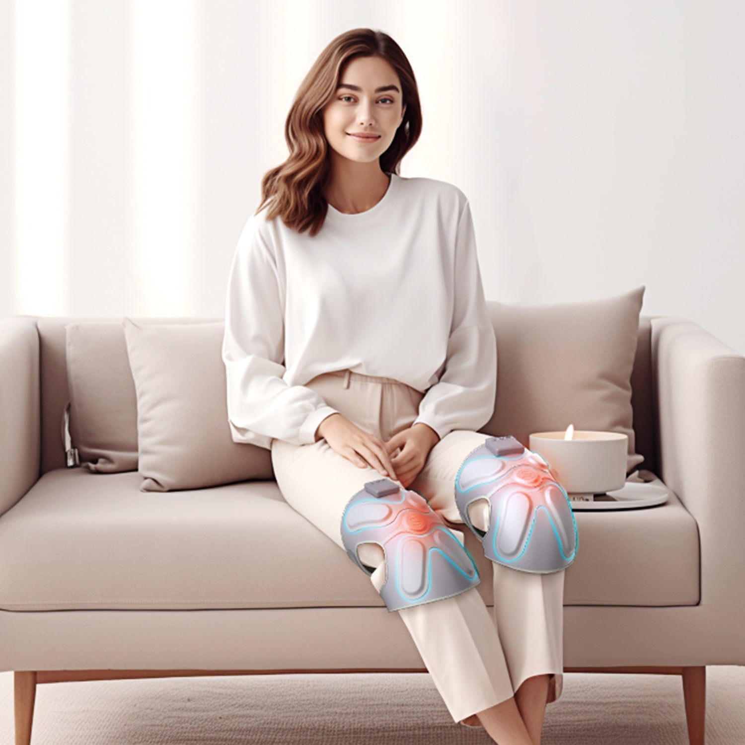 SKG W3 Pro Knee Massager with Heat and Vibration