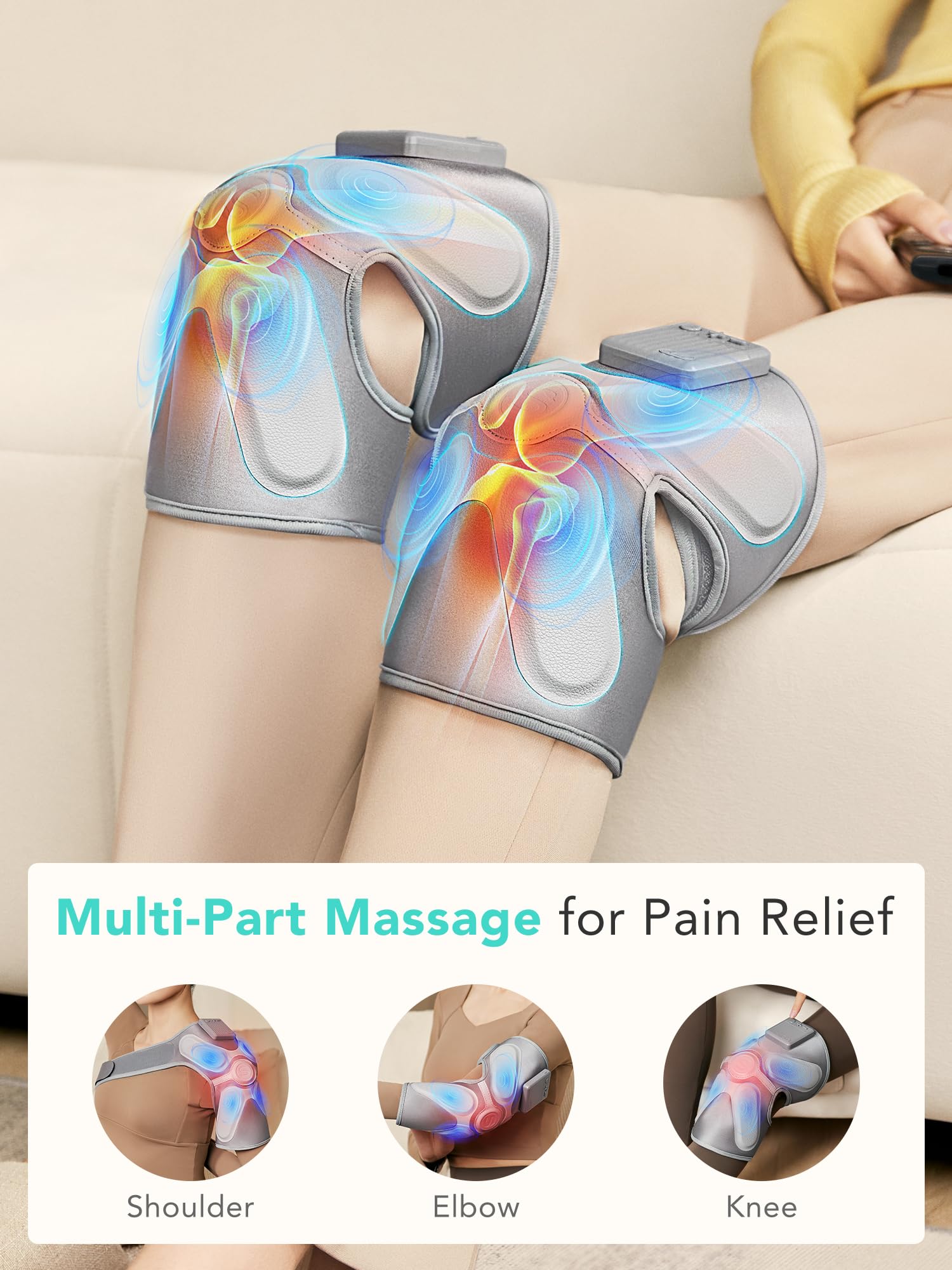 SKG W3 Pro Knee Massager with Heat and Vibration