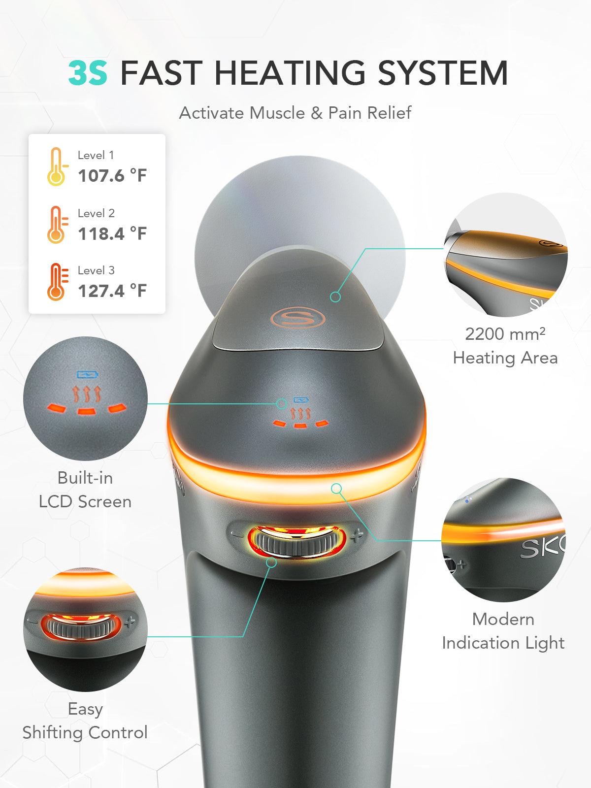 SKG F7 Electric Muscle Massager Percussion Massage Gun for Athletes - SKG
