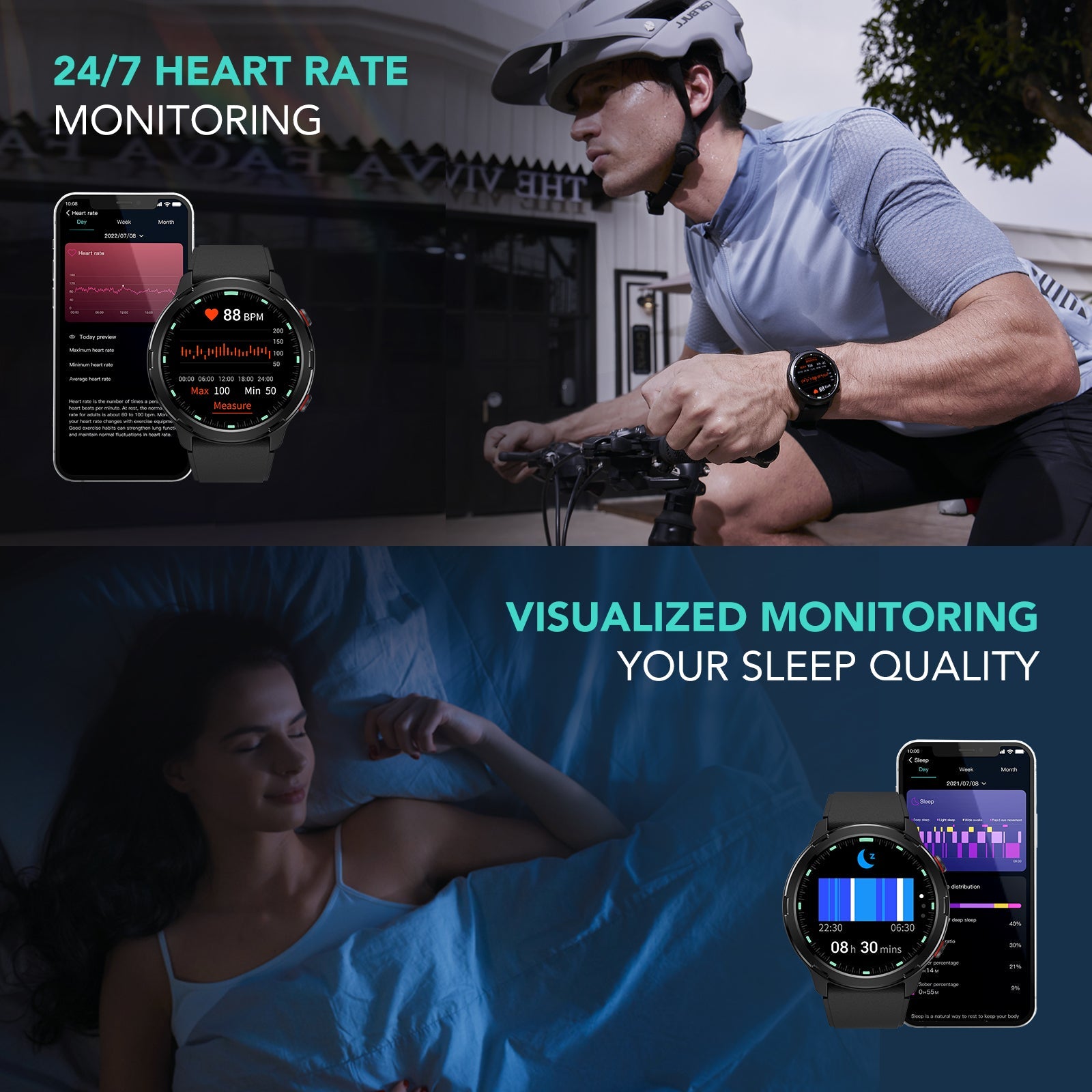 SKG V9C Smart Watch for Men Women - SKG