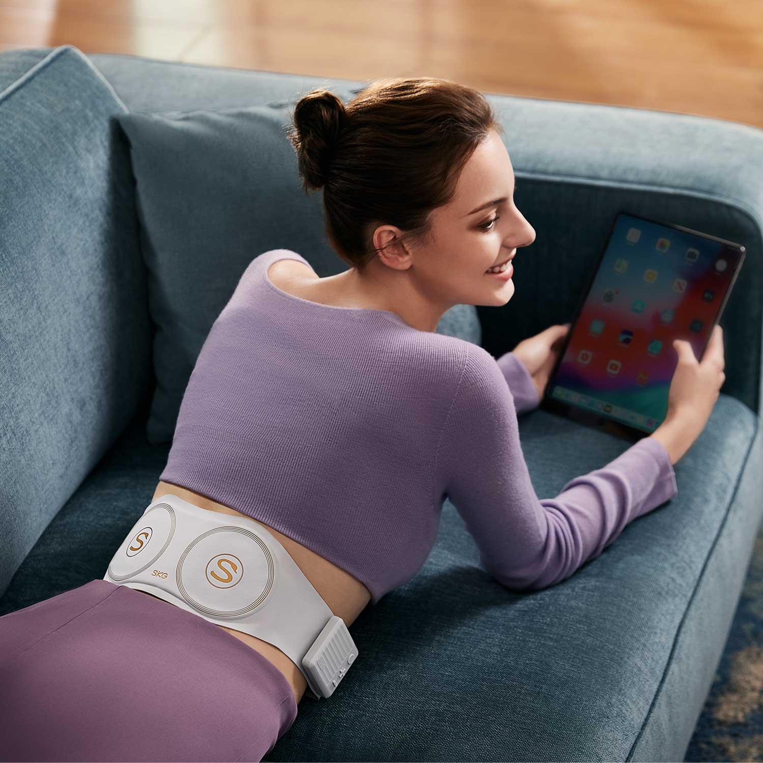 SKG W7 Skin-Friendly Fabrics Waist Massager With Heat - SKG