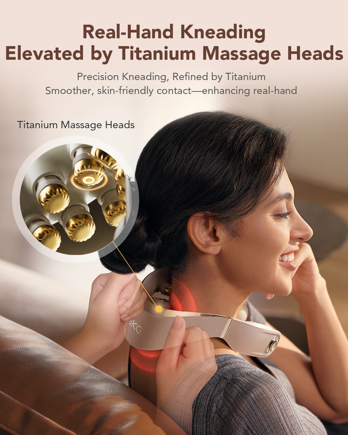 SKG G7 Pro Fold-Golden  Neck Massager