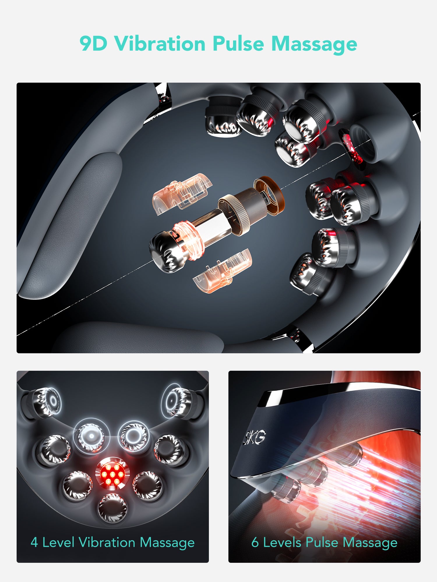 SKG G7 PRO-FOLD Foldable Neck Massager with Heat