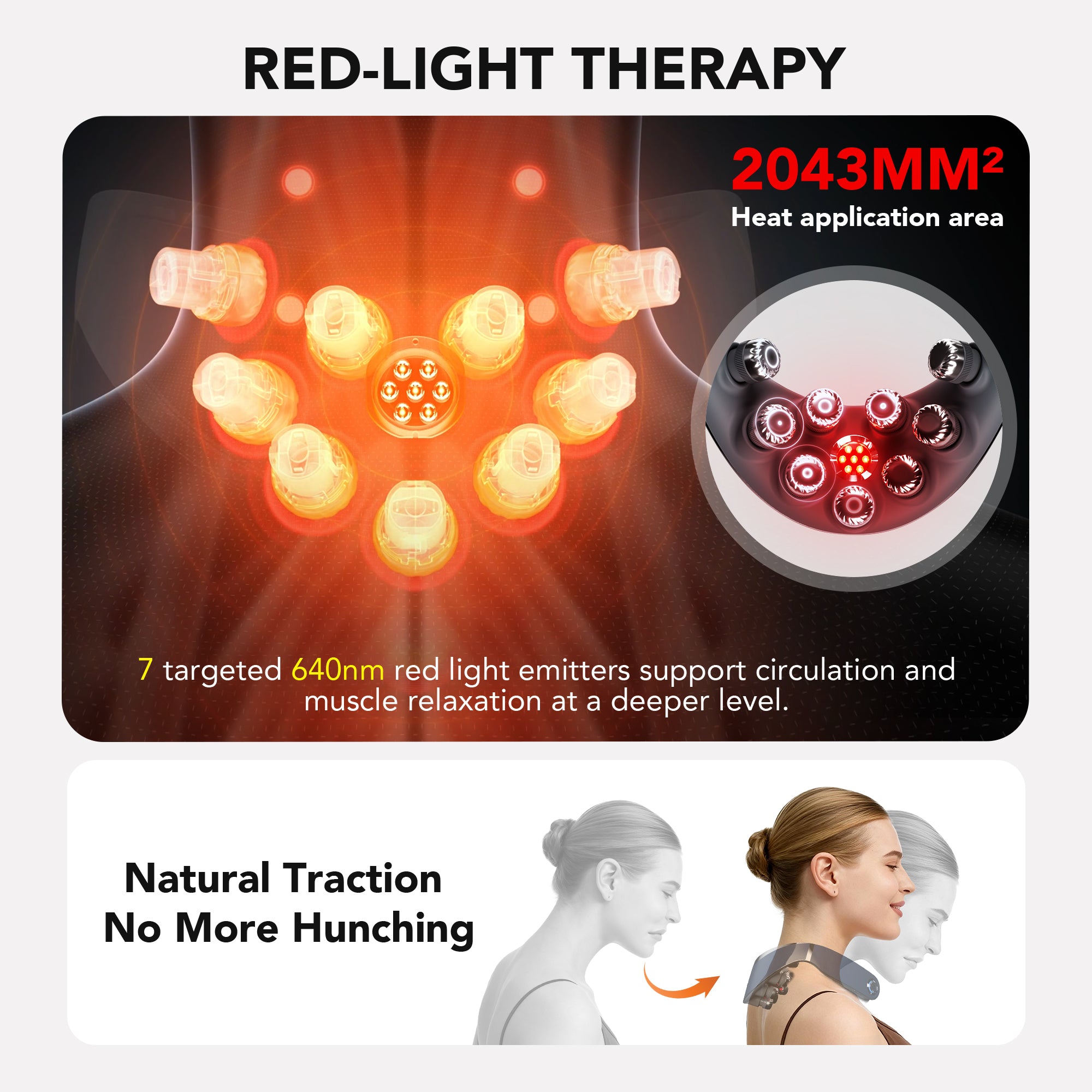 SKG G7 PRO-FOLD Foldable Neck Massager with Gentle Warm Function