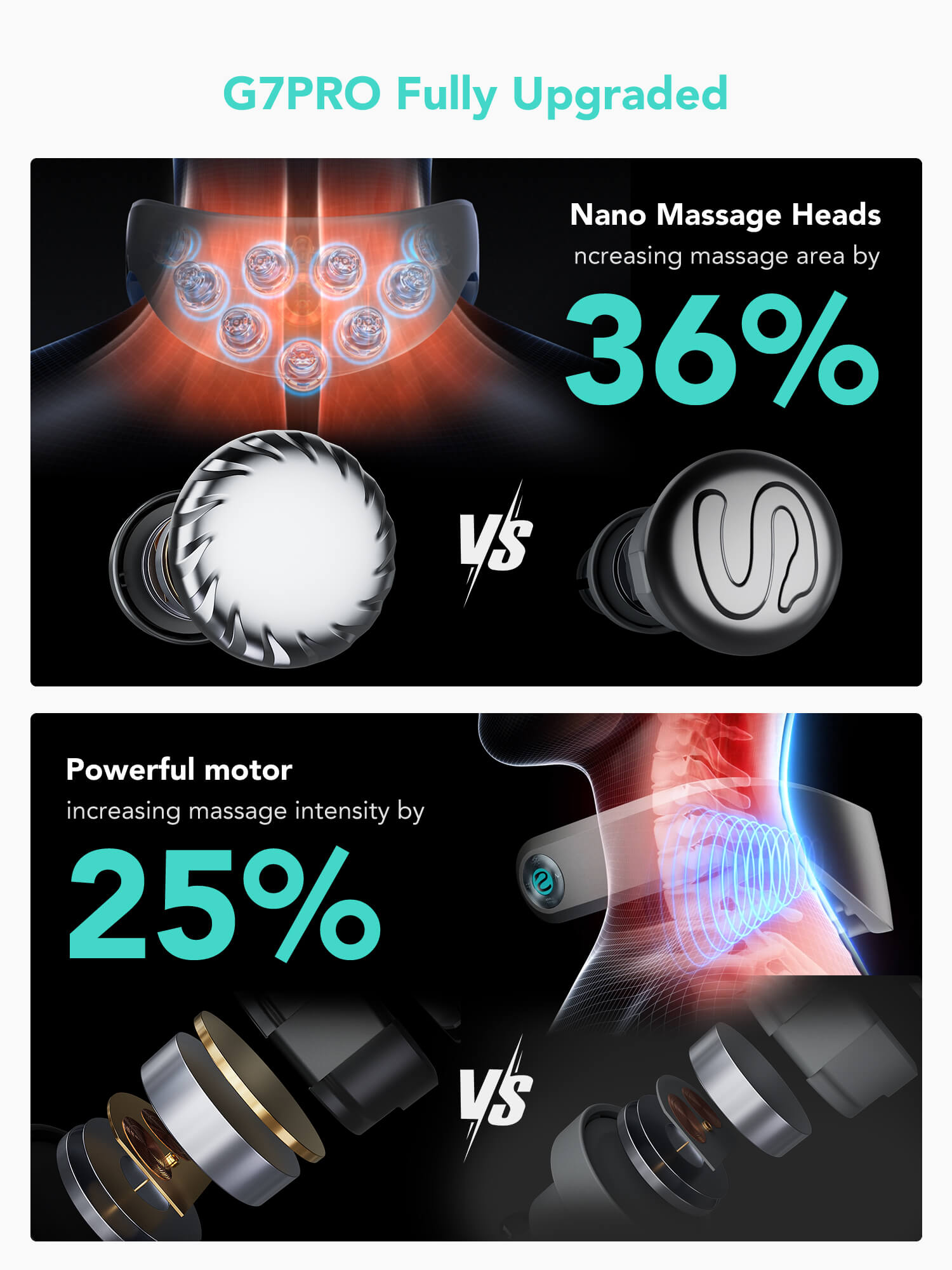 SKG G7 Pro Max 9D Neck and Shoulder Massager with TENS EMS Dual Pulse, Red Light Heat Therapy, APP Control – Wireless Portable Neck Pain Relief Device for Office, Travel & Home