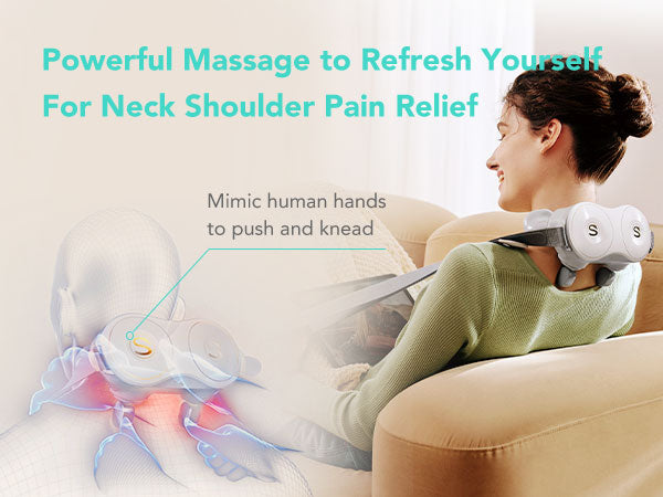 Quality hands free neck massager Designed For Varied Uses 