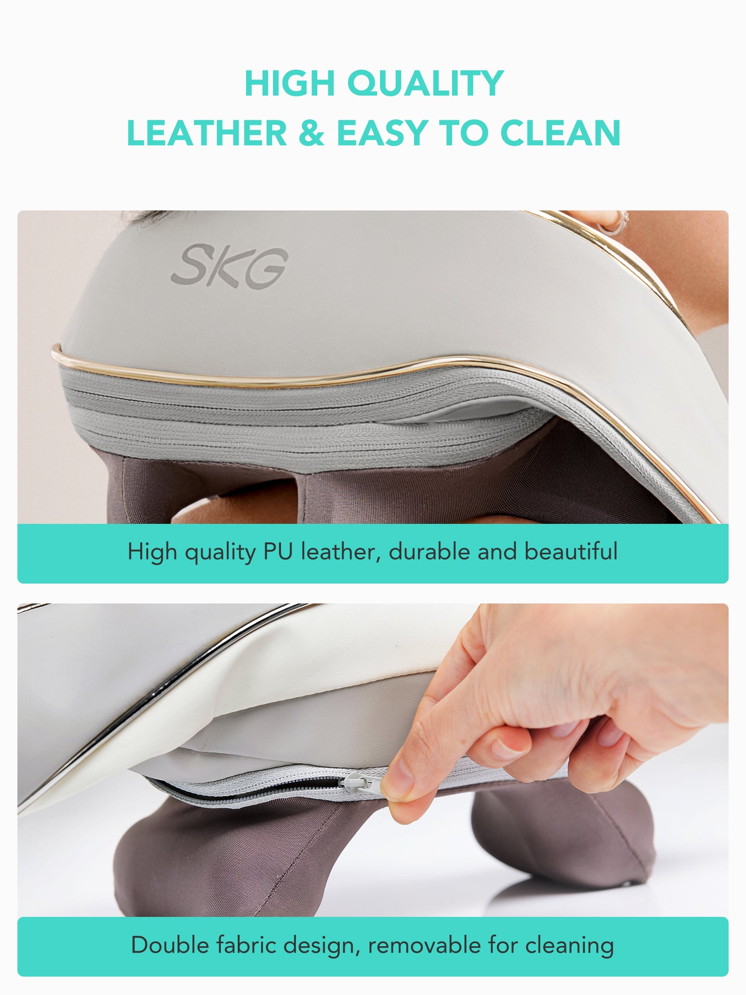 SKG H5 Cordless Shiatsu Neck and Shoulder Massager with Heat