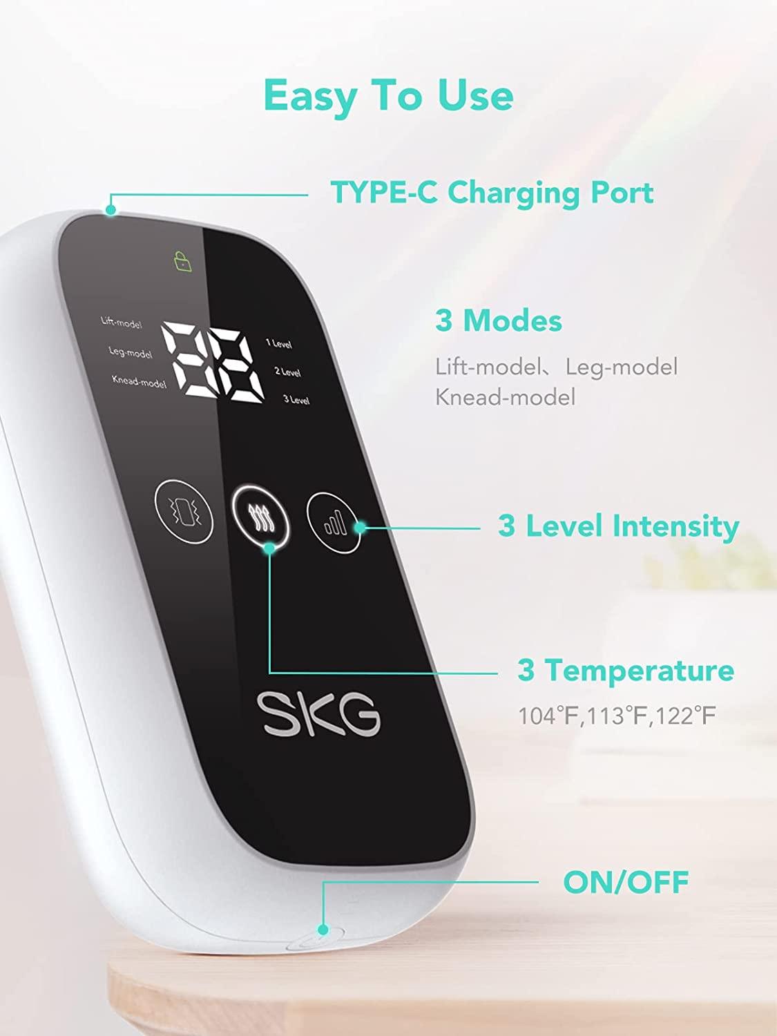 SKG BM3 Leg Massager with Heat - SKG