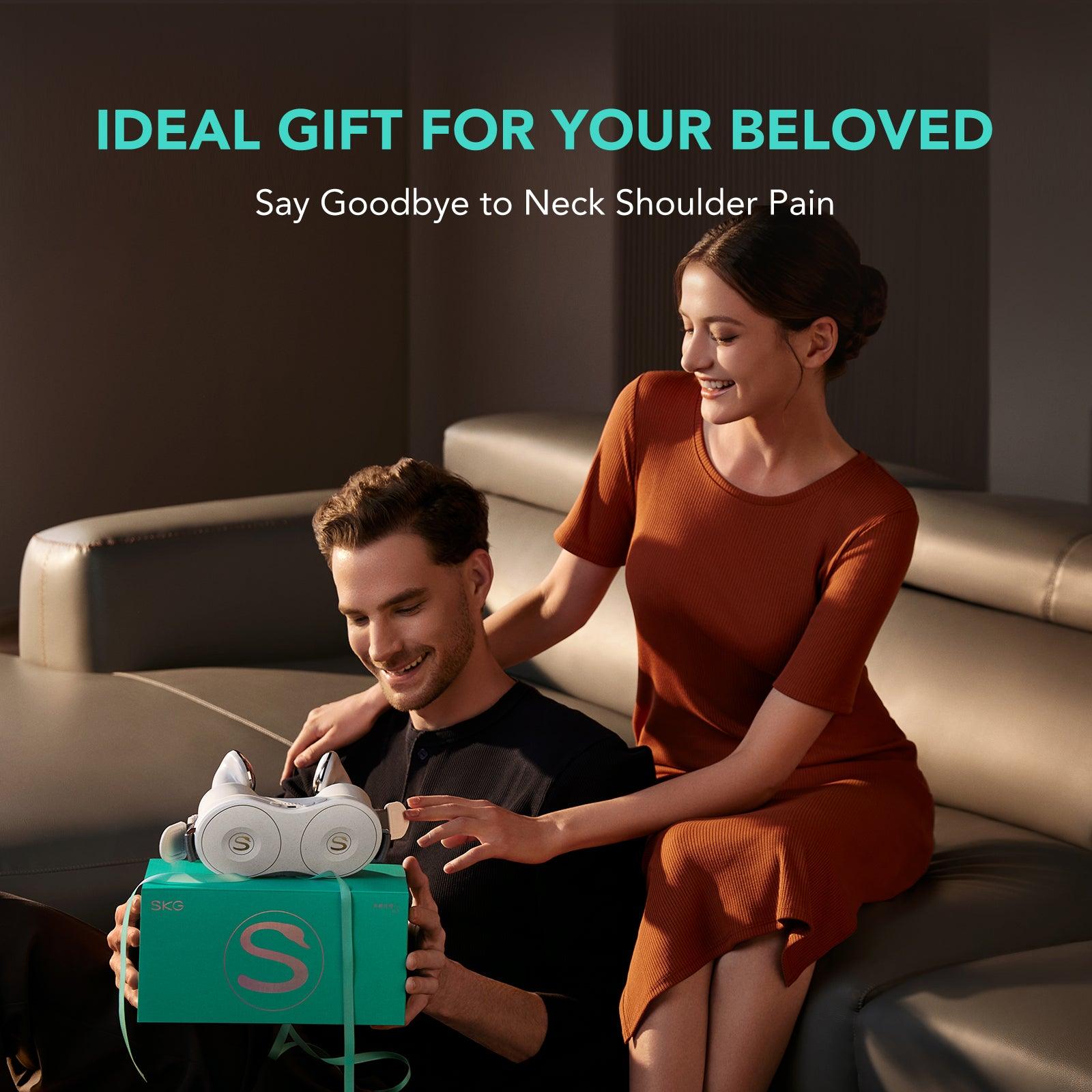 SKG Neck Massager, H7 Shiatsu Neck and Shoulder Massager with Heat for Pain  Relief Deep Tissue, Electric Kneading Massager with 4 Heating Levels and  Massage Modes to Relax at Home, Office, 