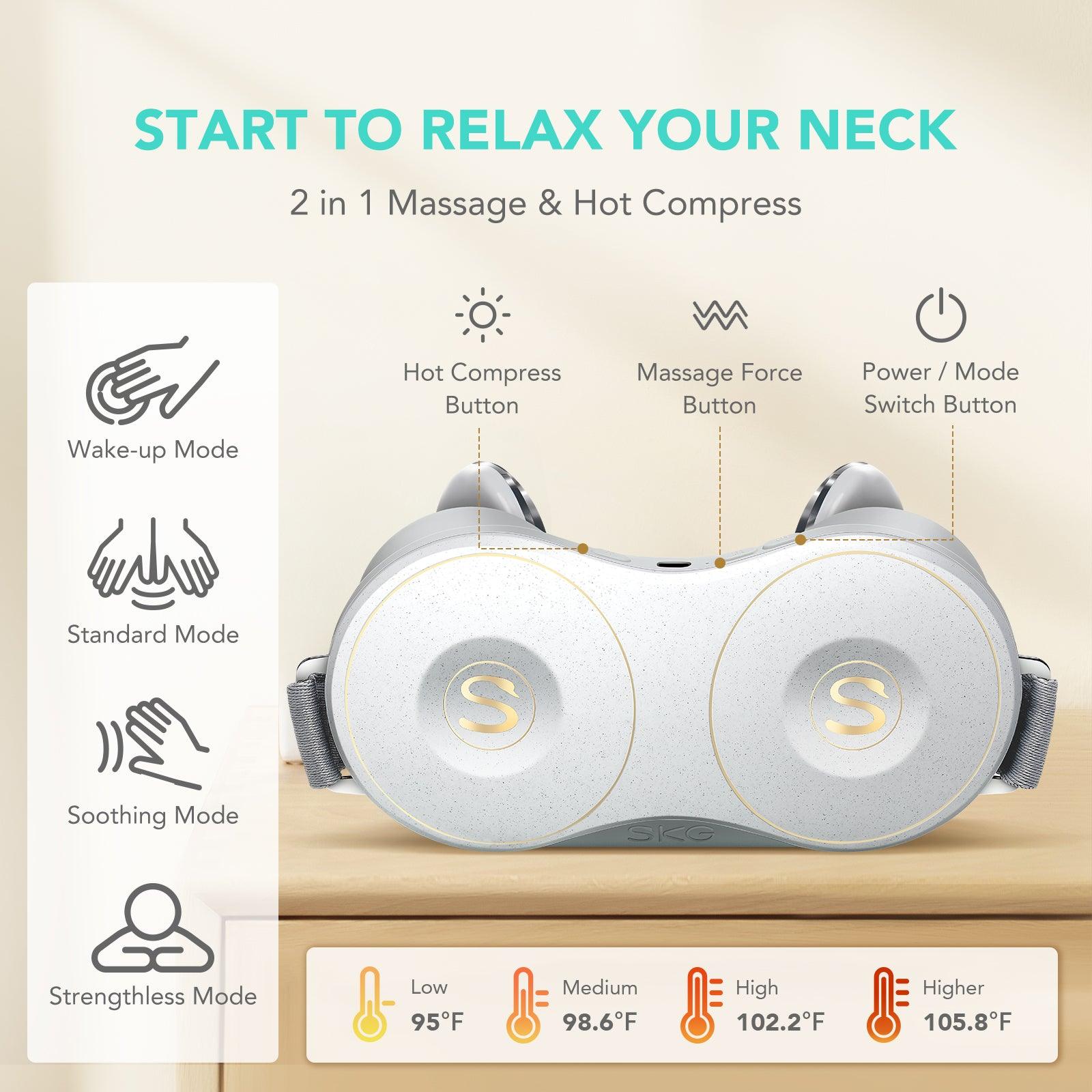 SKG H7 Shiatsu Neck & Shoulder Massager with Heat - SKG