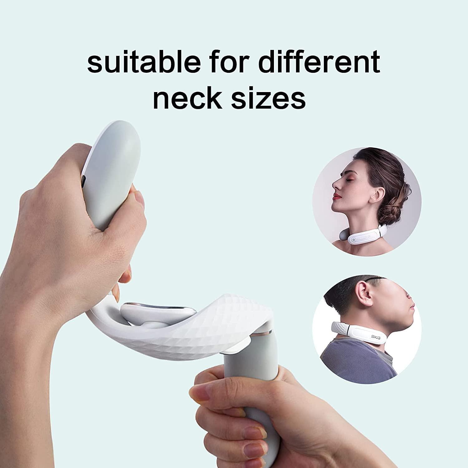 SKG K4356 Electric Pulse Neck Massager for Pain Relief with Heat Therapy