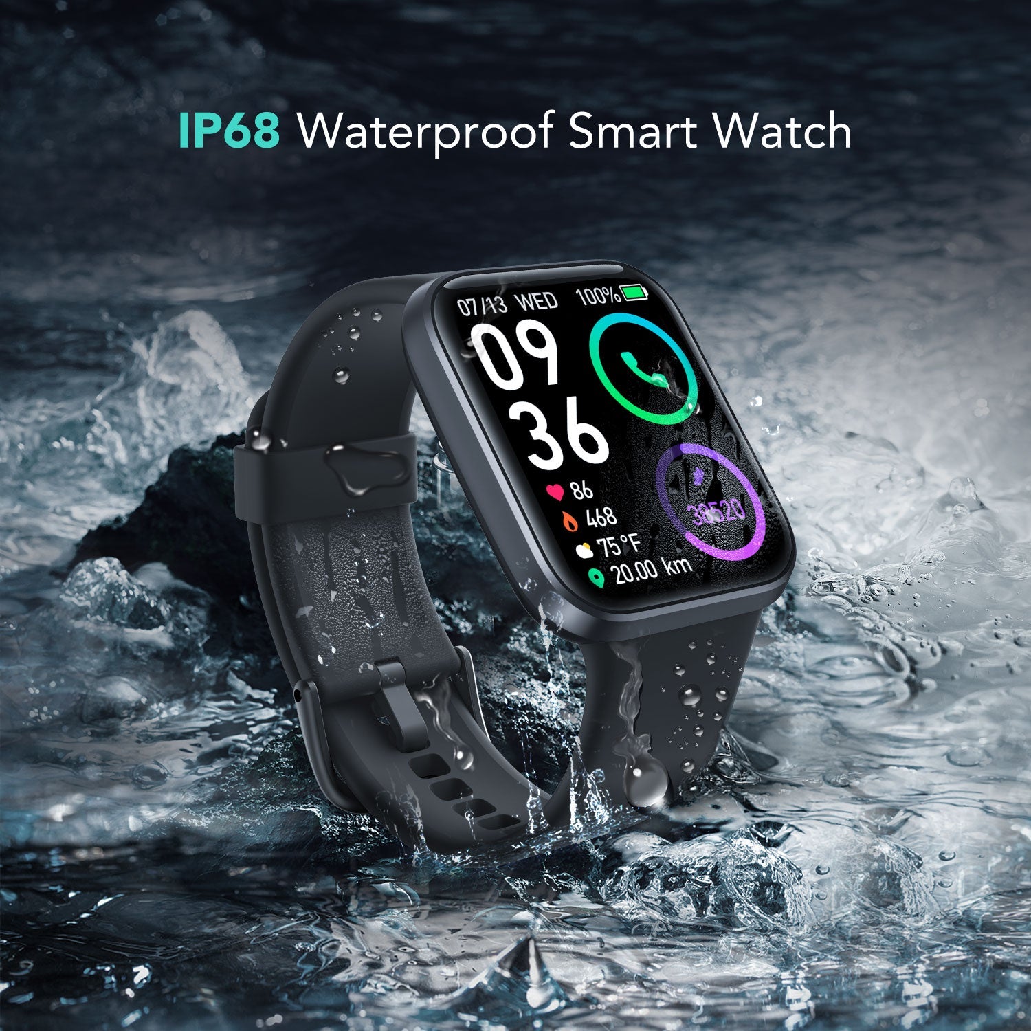 Gard Pro Ultra Smart Watch, Waterproof Rugged Military Bluetooth Call