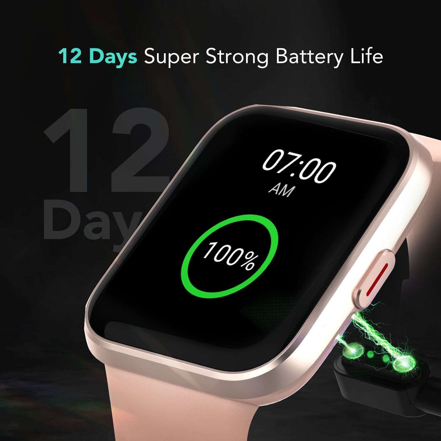 SKG V7 Pro Smart Watch with Alexa Built-in & Bluetooth Call(Answer/Make Call) - SKG