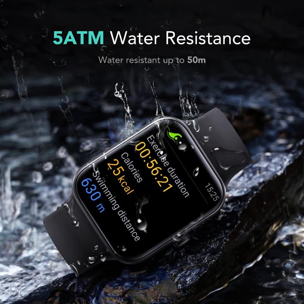 SKG V7 Smart Watch, Fitness Tracker with 5ATM Swimming Waterproof - SKG
